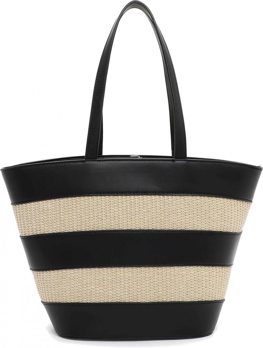 Mini Shopper Bailey Suri Frey Sommertasche Materialmix Black