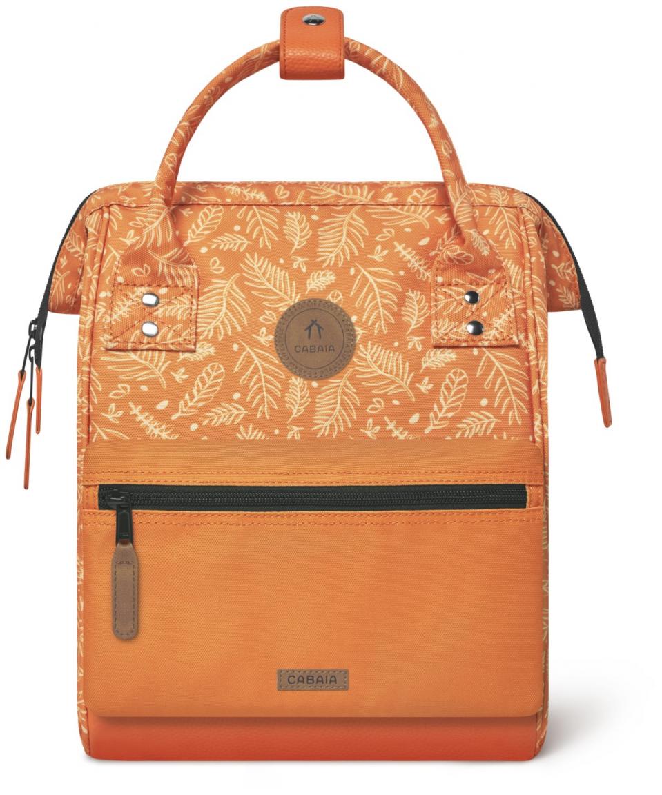 Minibackpack Adventurer Small Bayonne Orange Blätterprint