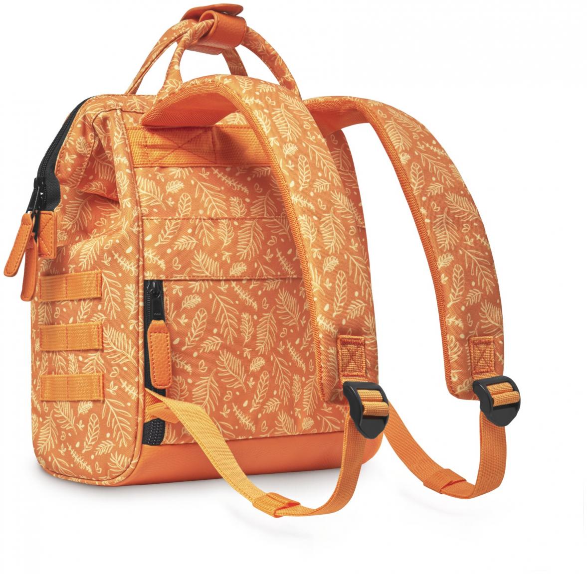 Minibackpack Adventurer Small Bayonne Orange Blätterprint