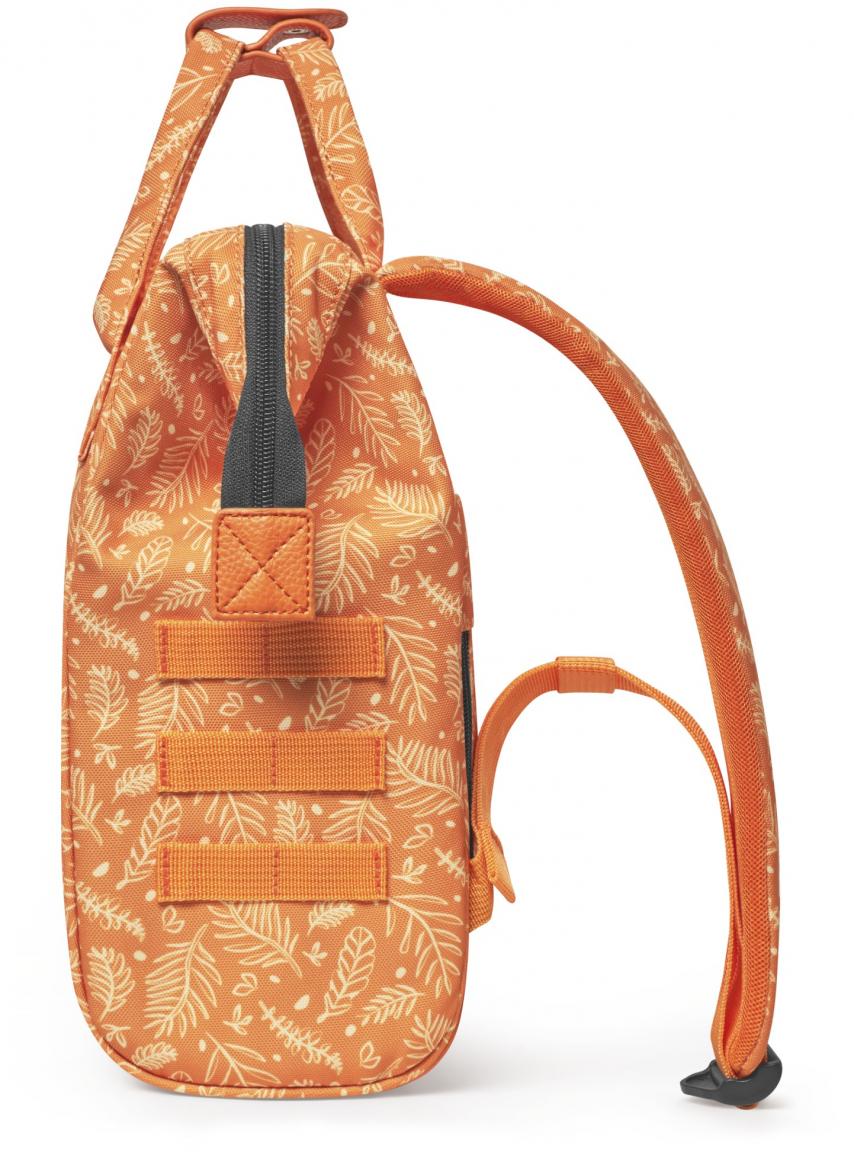 Minibackpack Adventurer Small Bayonne Orange Blätterprint