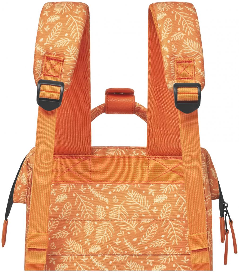 Minibackpack Adventurer Small Bayonne Orange Blätterprint