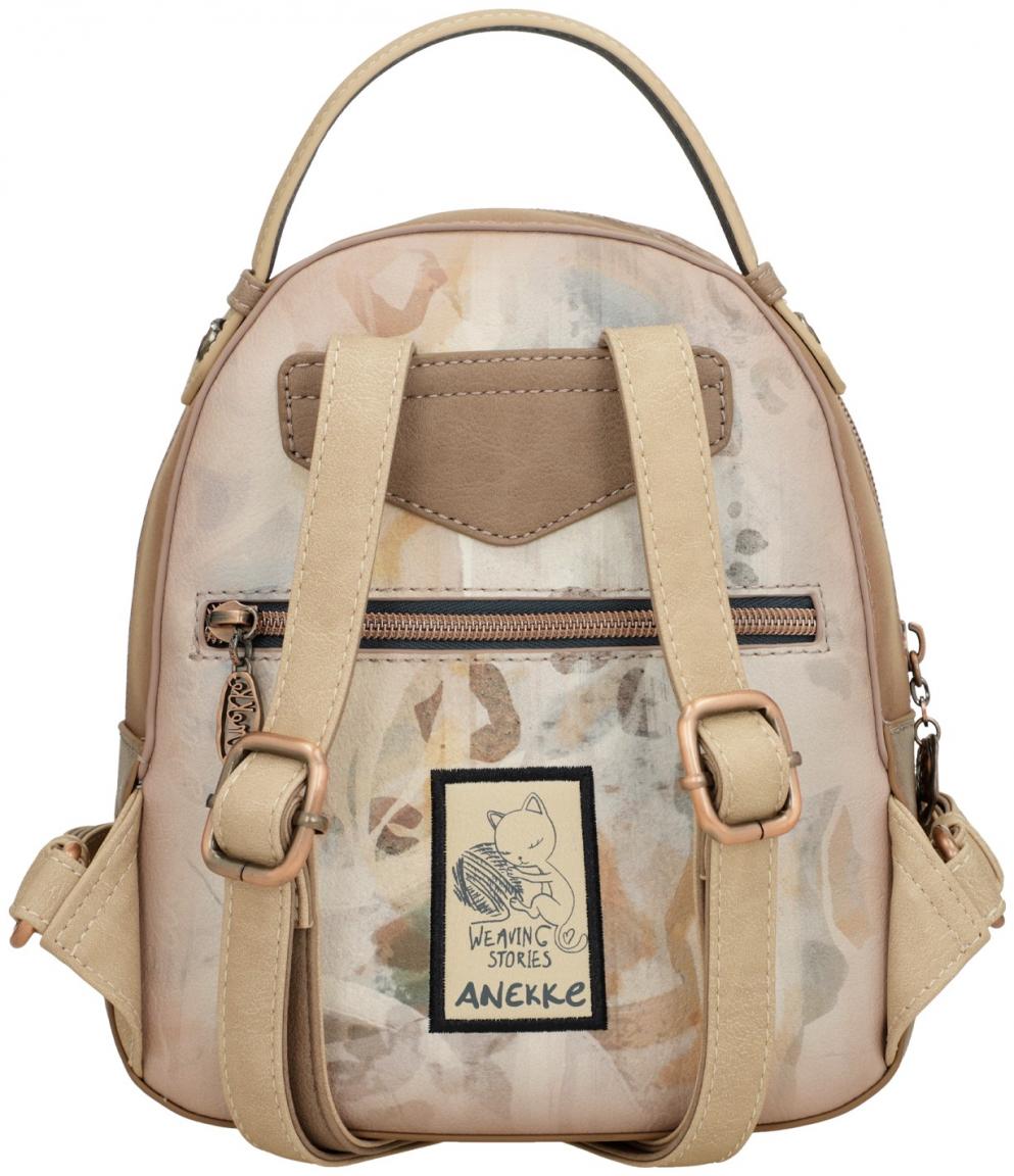 Minibackpack Anekke Memories bestickt Strass beige