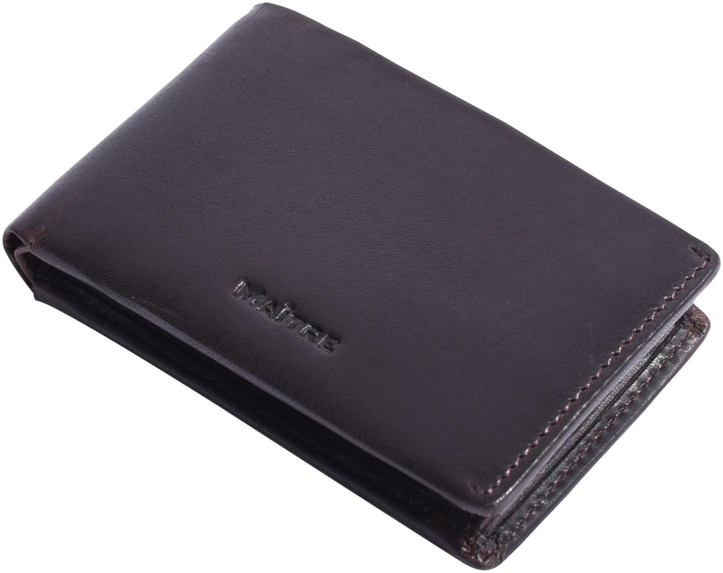 Minibörse Leder Maitre Birkheim Gerno Billfold SH2 Dunkelbraun Used Look