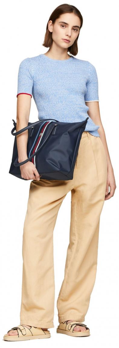 Nylon Henkeltasche Tommy Hilfiger Poppy Corporate maritim