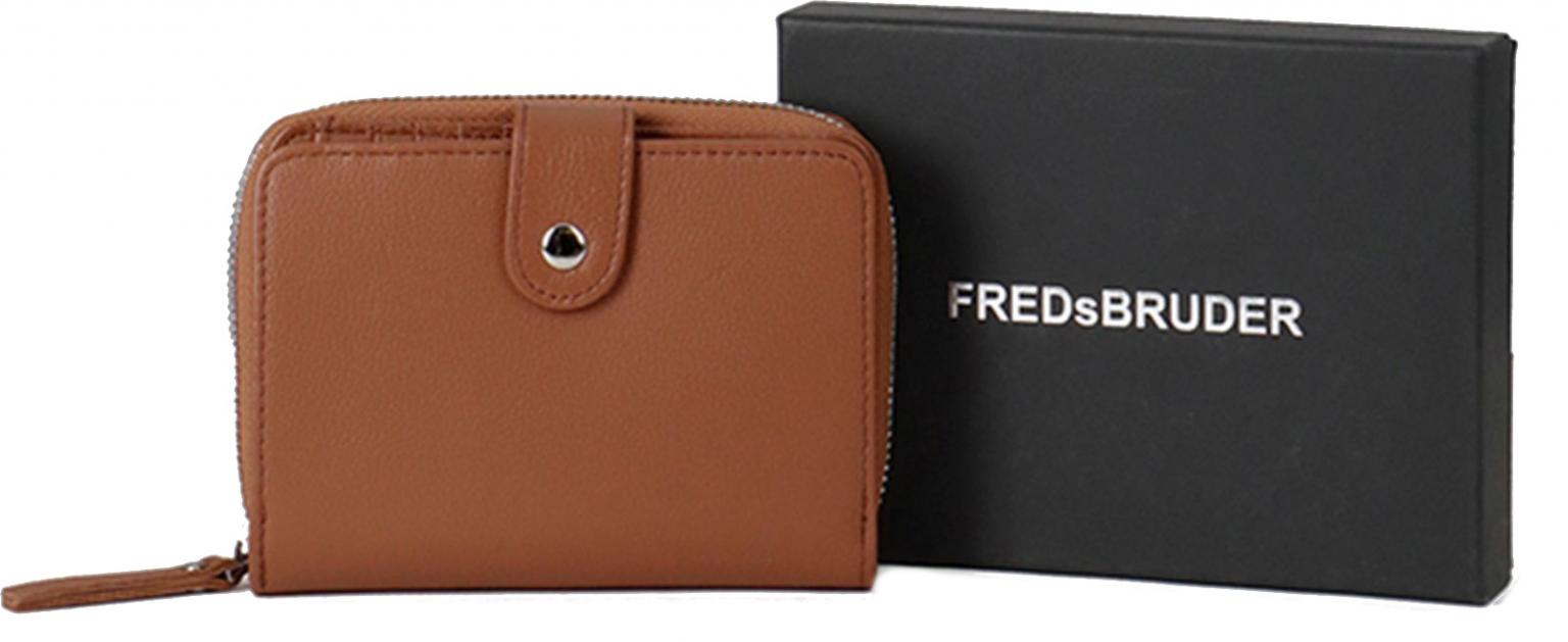 Portemonnaie Leder FREDsBRUDER Millionaire PLT Cognac