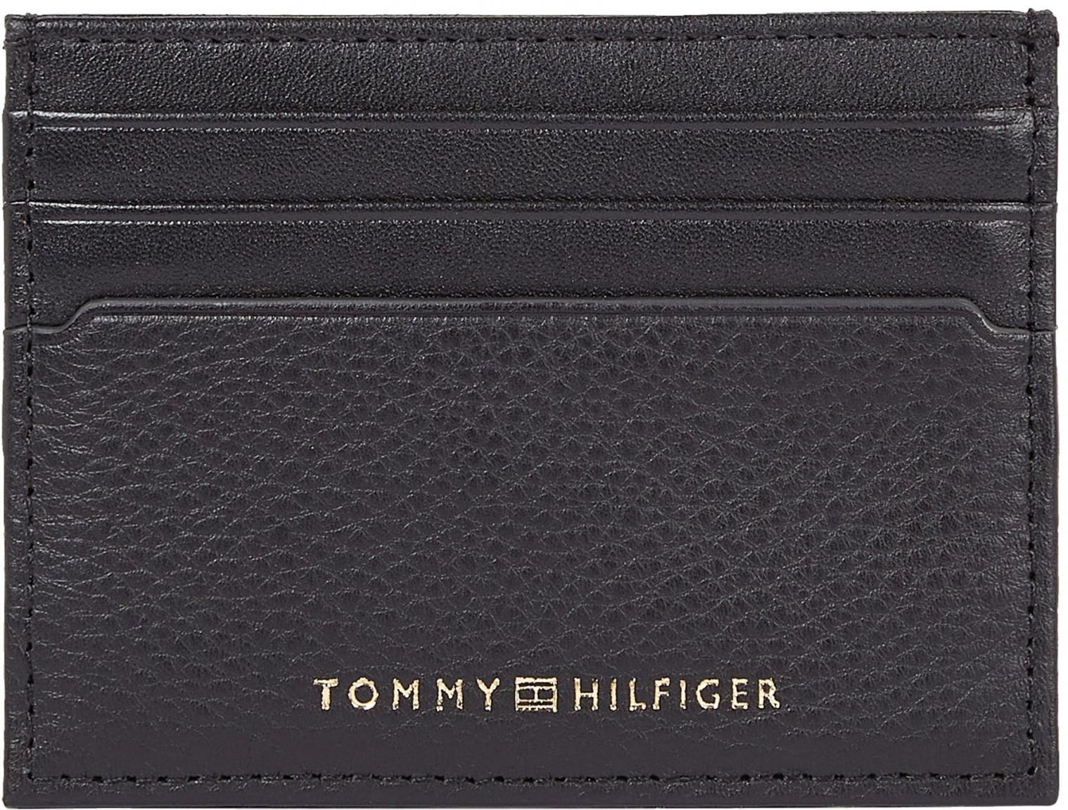 Premium Leder Etui Tommy Hilfiger Schwarz RFID