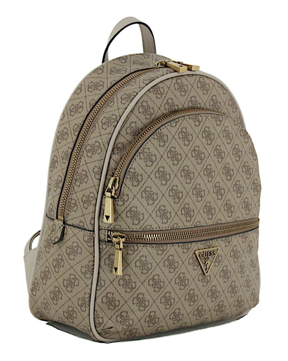 Printrucksack Guess Manhattan Beige Latte Logo