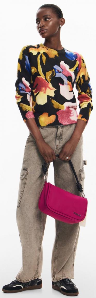 Priori Gales Überschlagtasche pink Nylon Desigual Chainbag