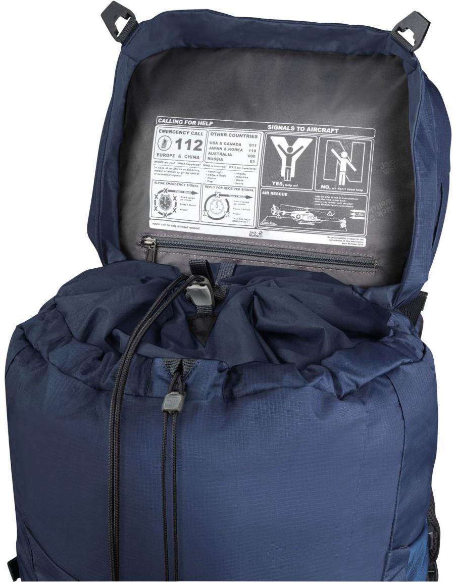 Reiserucksack Highland Trail Men 55+5 Jack Wolfskin dark sea Blau XTransition