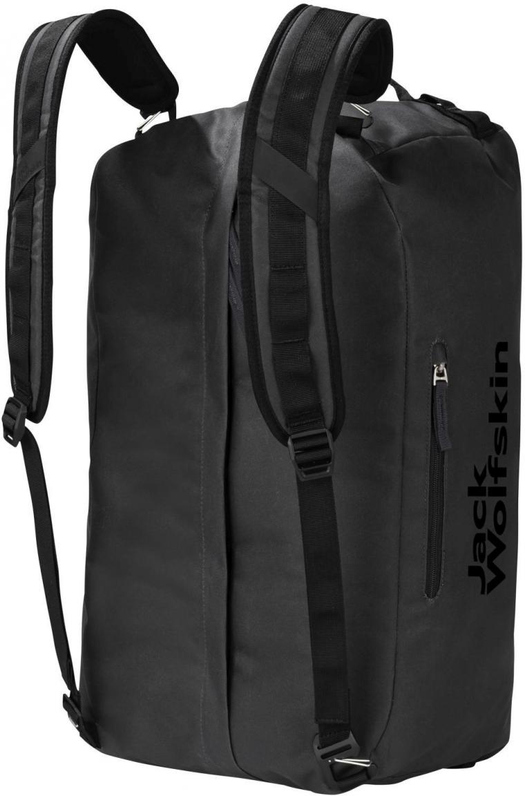 Reisetasche Rucksackfunktion Jack Wolfskin Traveltopia Duffle 45 Phantom