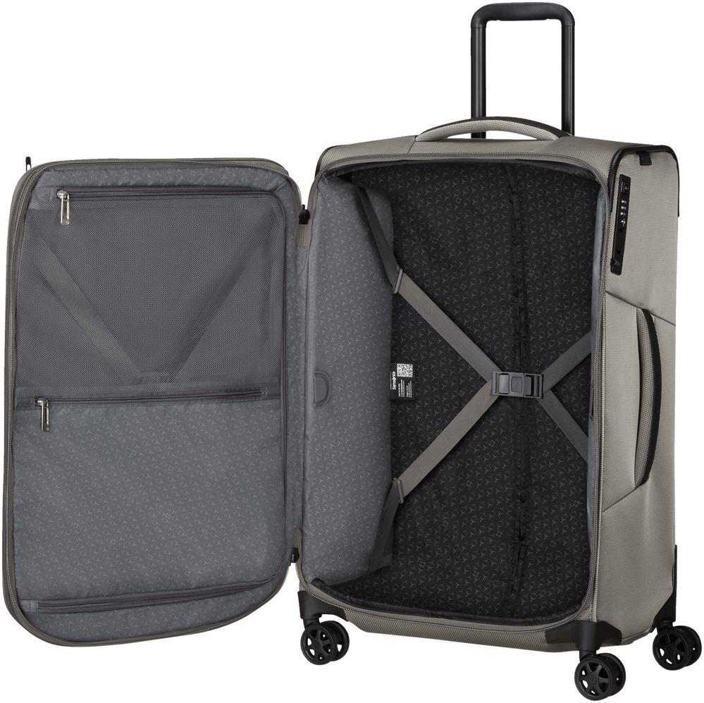 Reisetrolley M 67cm Samsonite Respark Sand Storm grau metallic