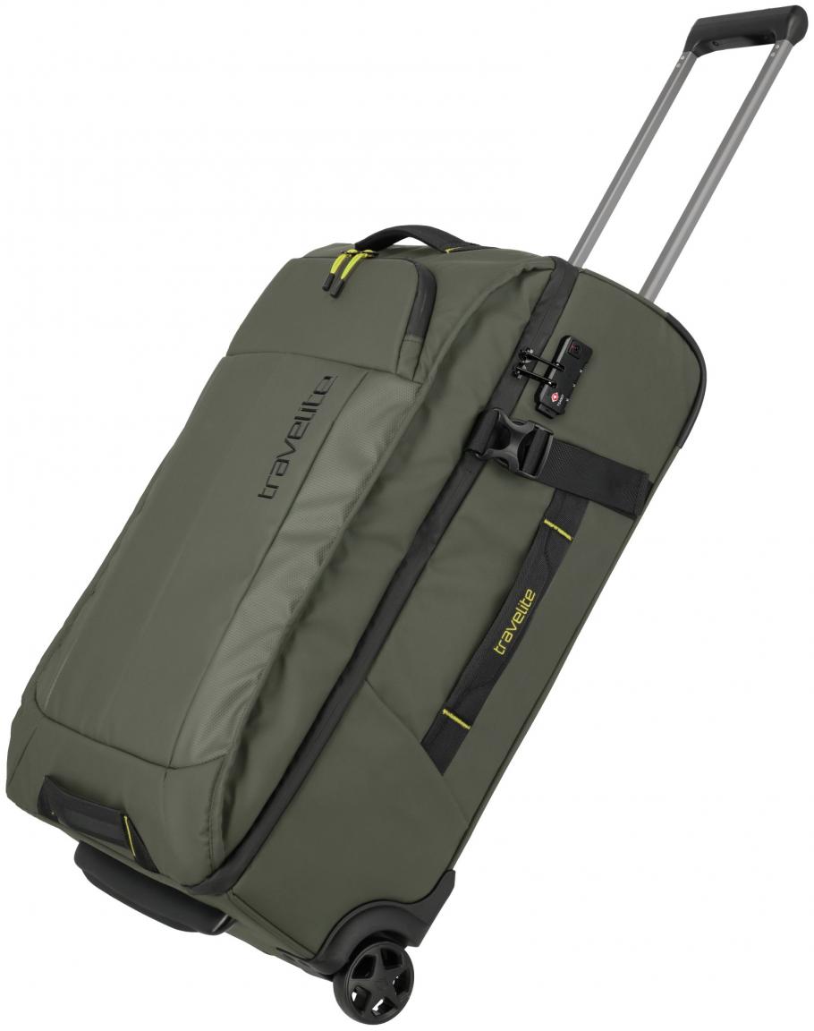 Reisetrolley Travelite Briize Rollenreisetasche M 67cm Khaki