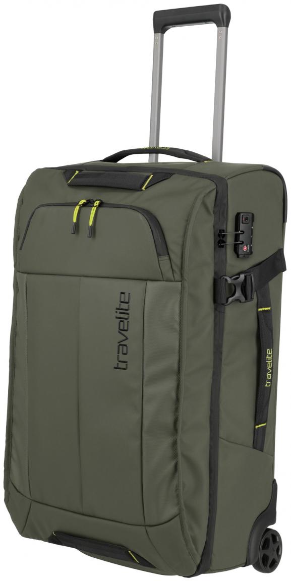 Reisetrolley Travelite Briize Rollenreisetasche M 67cm Khaki