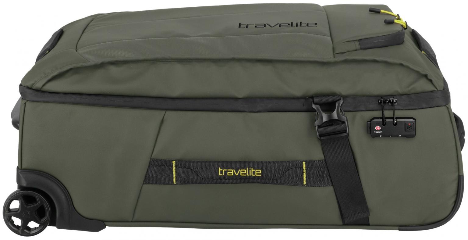 Reisetrolley Travelite Briize Rollenreisetasche M 67cm Khaki