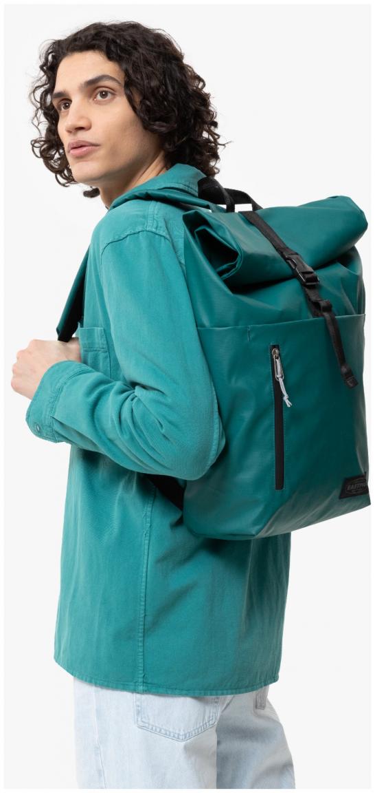 Roll Top Rucksack Eastpak Up Roll Tark Petrol Beschichtung