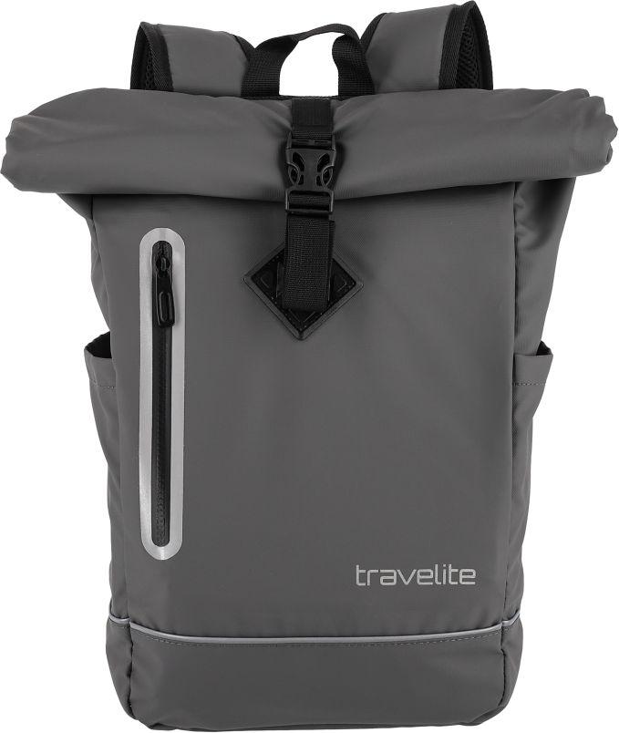 Roll up Rucksack Travelite Basics Plane hellblau