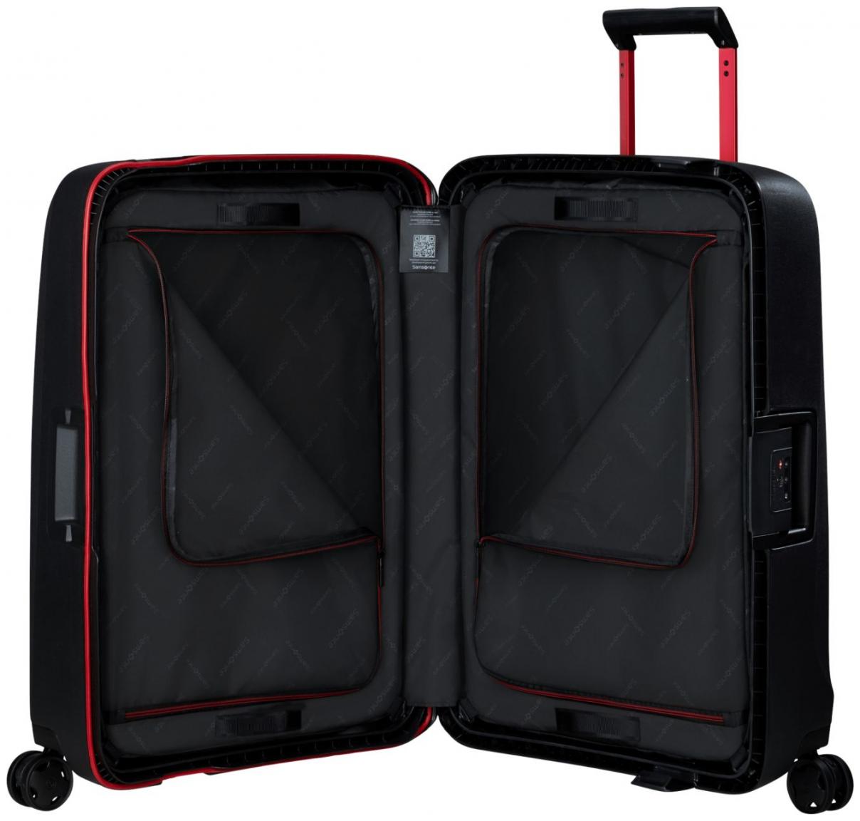 Rollenkoffer Samsonite Essens Spinner M 69cm Charcoal Red schwarz 