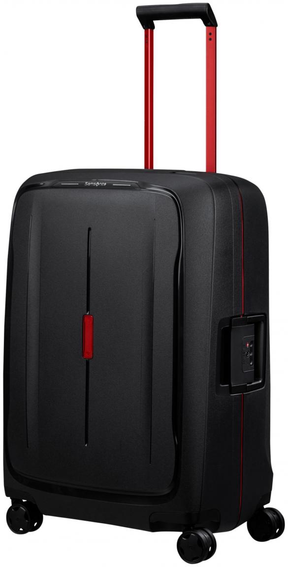 Rollenkoffer Samsonite Essens Spinner M 69cm Charcoal Red schwarz 