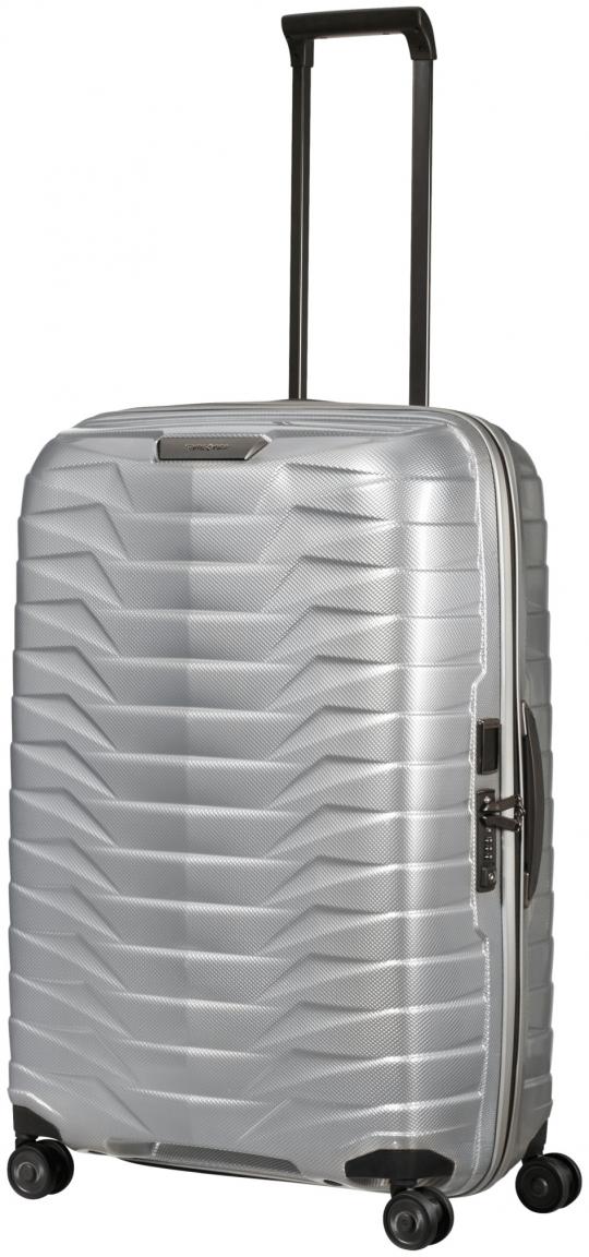 Rollenkoffer silber Samsonite Proxis M 69cm Leichtgewicht Hartschale