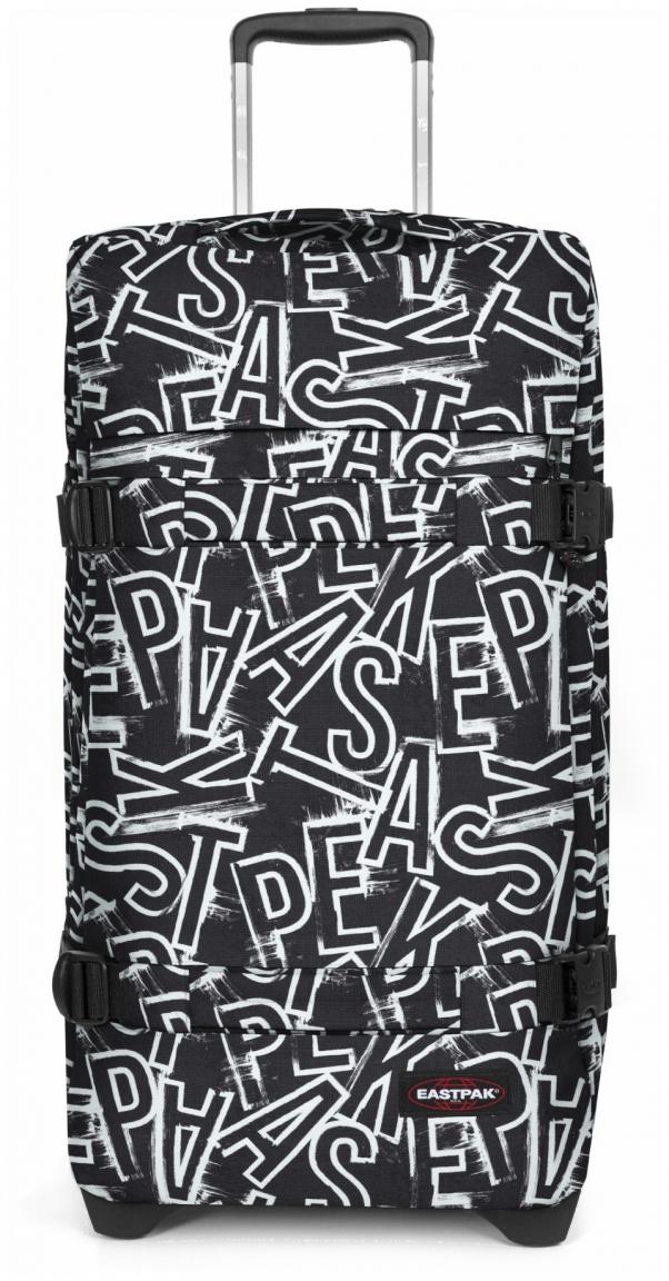 Rollentasche Eastpak TransitR M EP Letters Black Buchstabenprint schwarz weiß