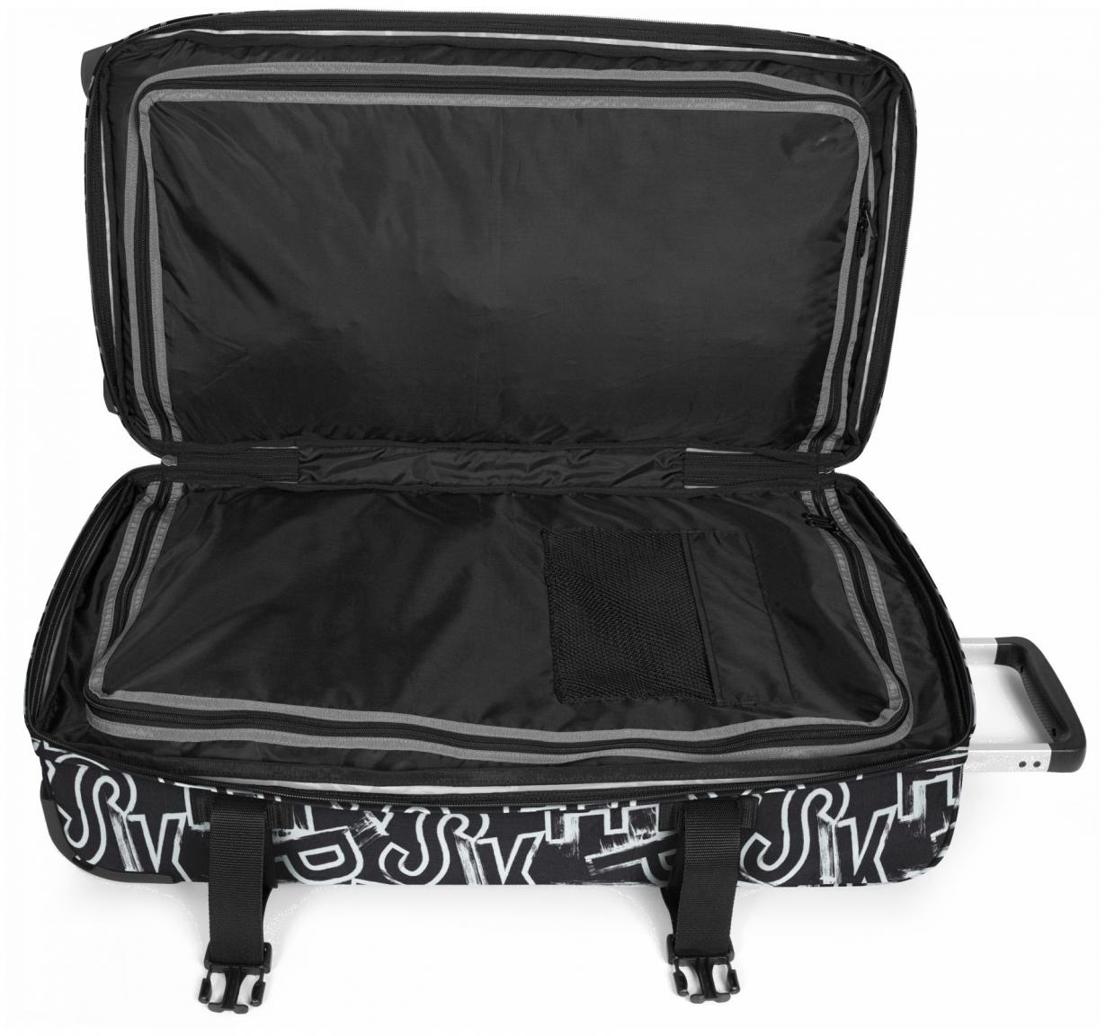 Rollentasche Eastpak TransitR M EP Letters Black Buchstabenprint schwarz weiß