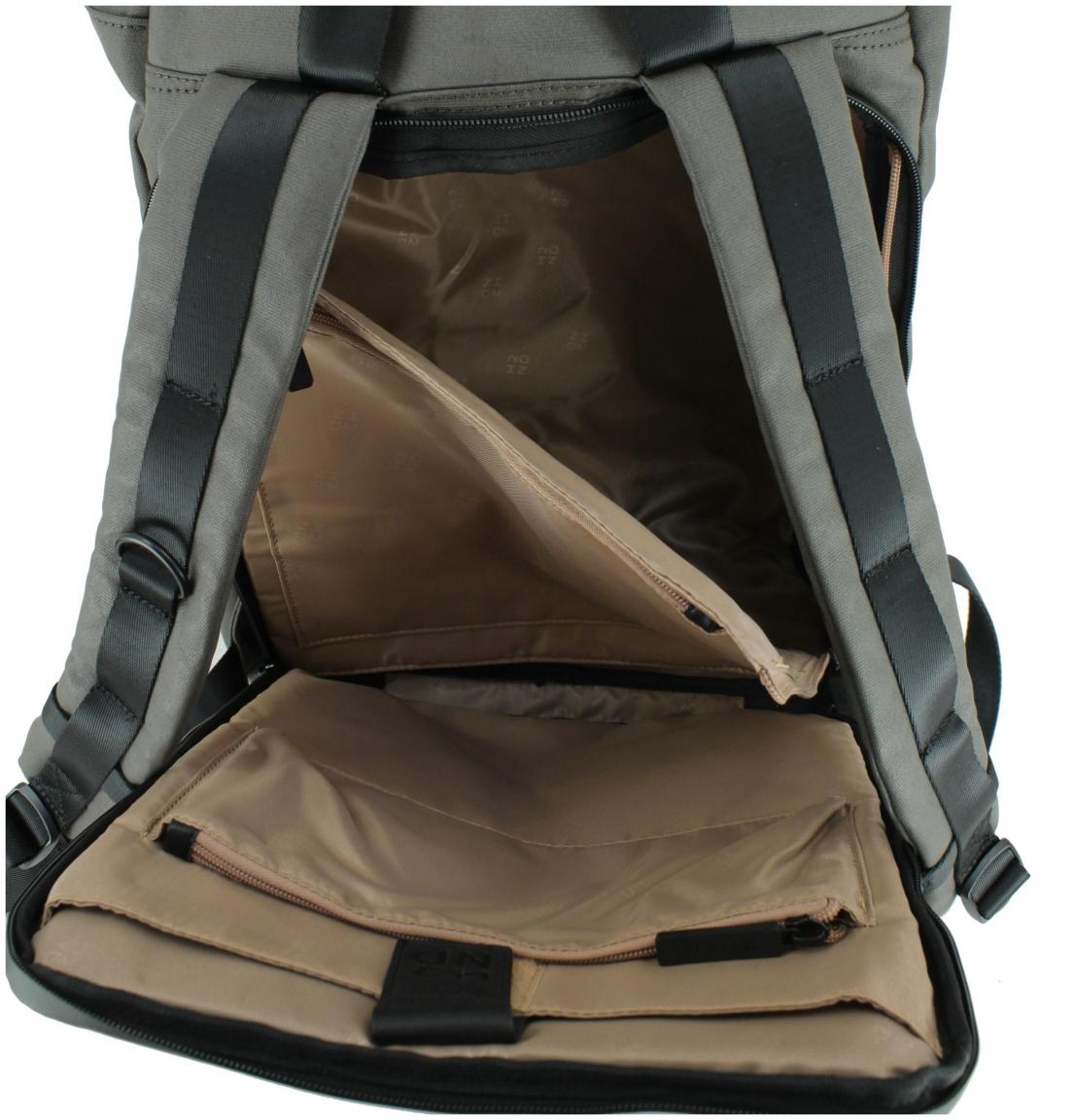 Rolltop Backpack grau Harbour 2nd City Lights Berlin Dolphin Grey