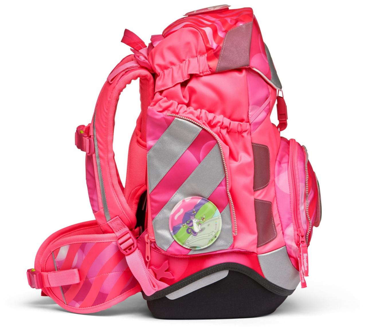 Rucksackset Grundschule pink Ergobag Pack KuntBärbuntes Einhorn