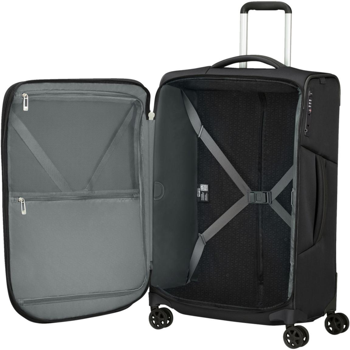 Samsonite 4-Rad-Trolley Respark Spinner M 67cm erweiterbar schwarz Rollenkoffer