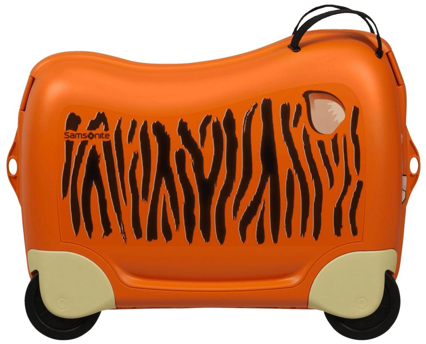 Samsonite Dream2Go Tiger Toby Rollenkoffer für Kinder orange Ride-On