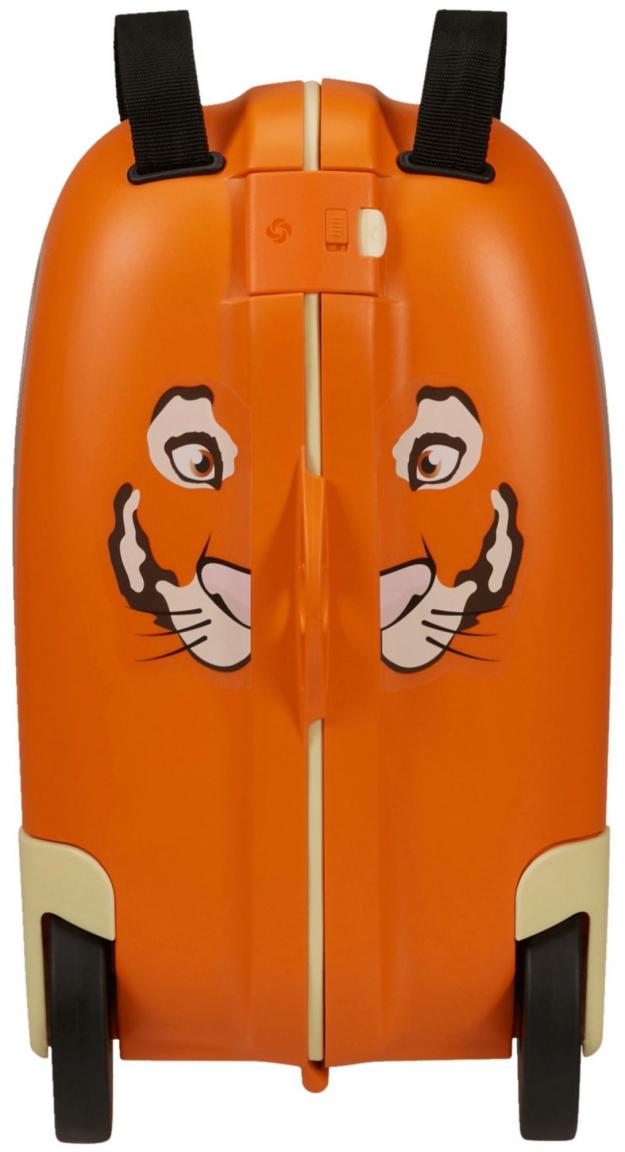 Samsonite Dream2Go Tiger Toby Rollenkoffer für Kinder orange Ride-On