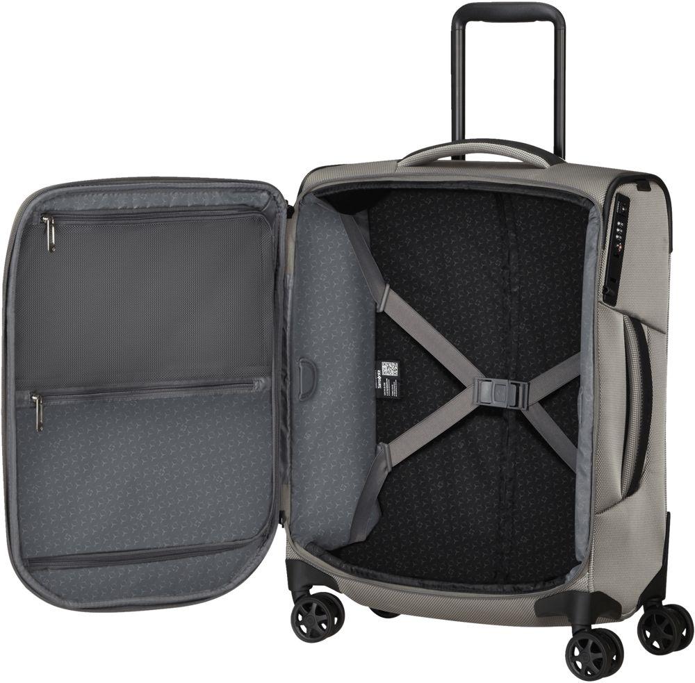 Samsonite Handgepäcktrolley Respark Sand Storm grau Spinner 55cm