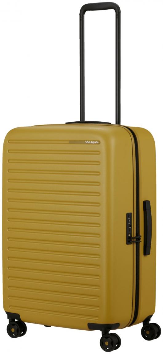 Samsonite Hartschalenkoffer nachhaltig Spinner M 68cm StackD Mustard gelb