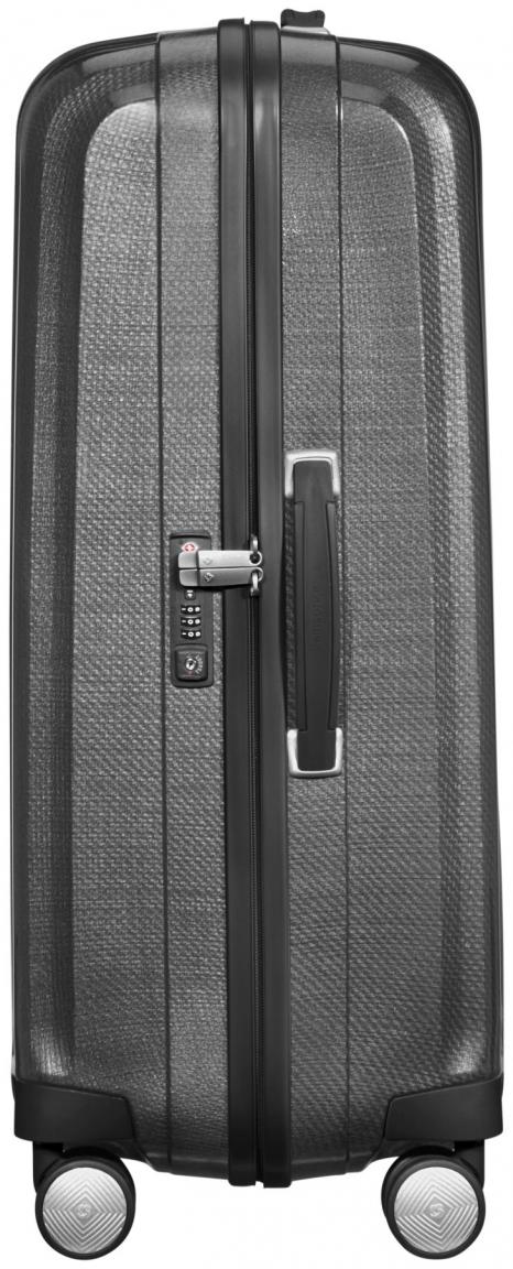 Samsonite Urlaubstrolley Spinner L 76cm dunkelgrau Lite Cube