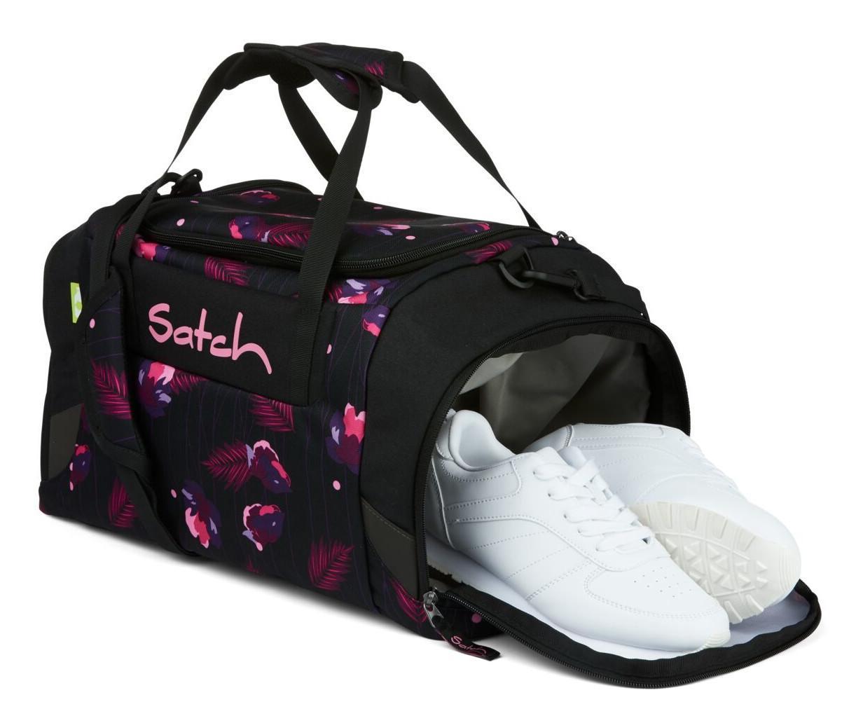 Satch Duffle Bag Mystic Nights schwarz Pink Blütenprint