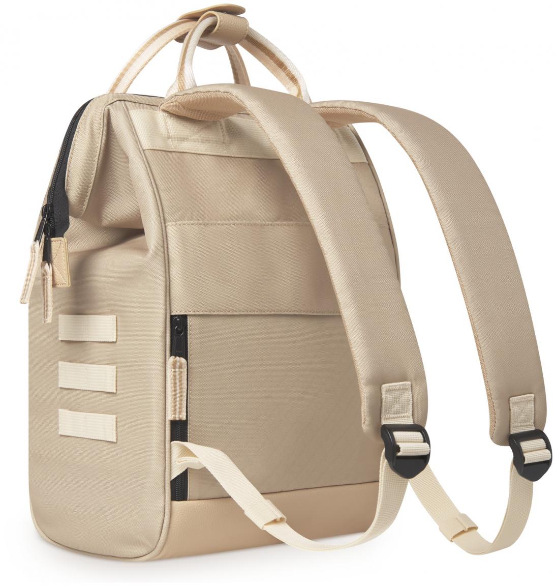 Schulrucksack Cabaia Adventurer Medium beige Wechselpouch Lobito