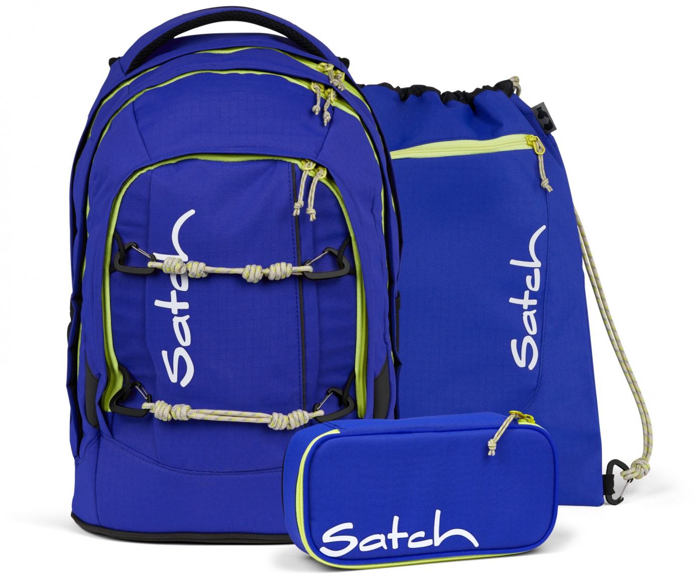 Schultaschenset Satch Pack Blue Climber blau Adventure Edition