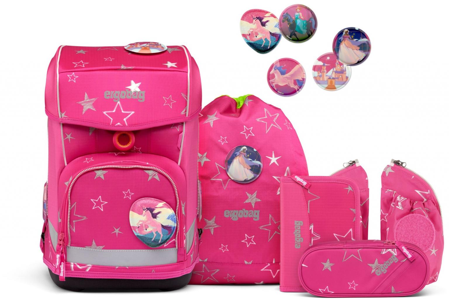 Schultaschenset pink Märchen Ergobag SternzauBär Cubo Light