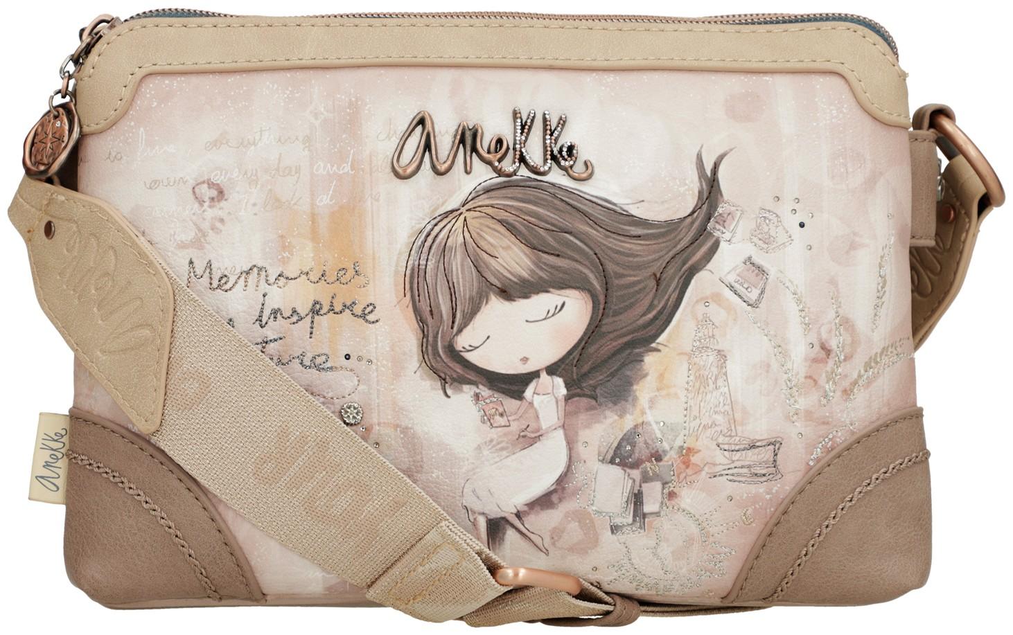 Schulterrtasche Crossbody Anekke Memories Printdekor