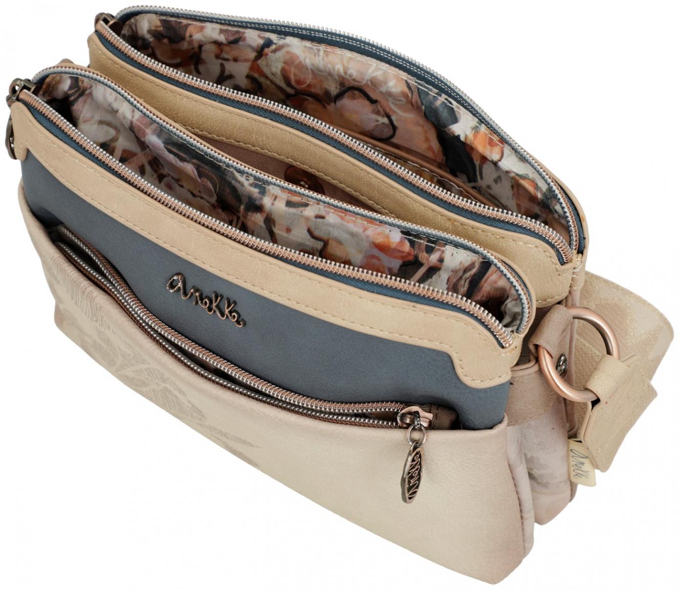 Schulterrtasche Crossbody Anekke Memories Printdekor