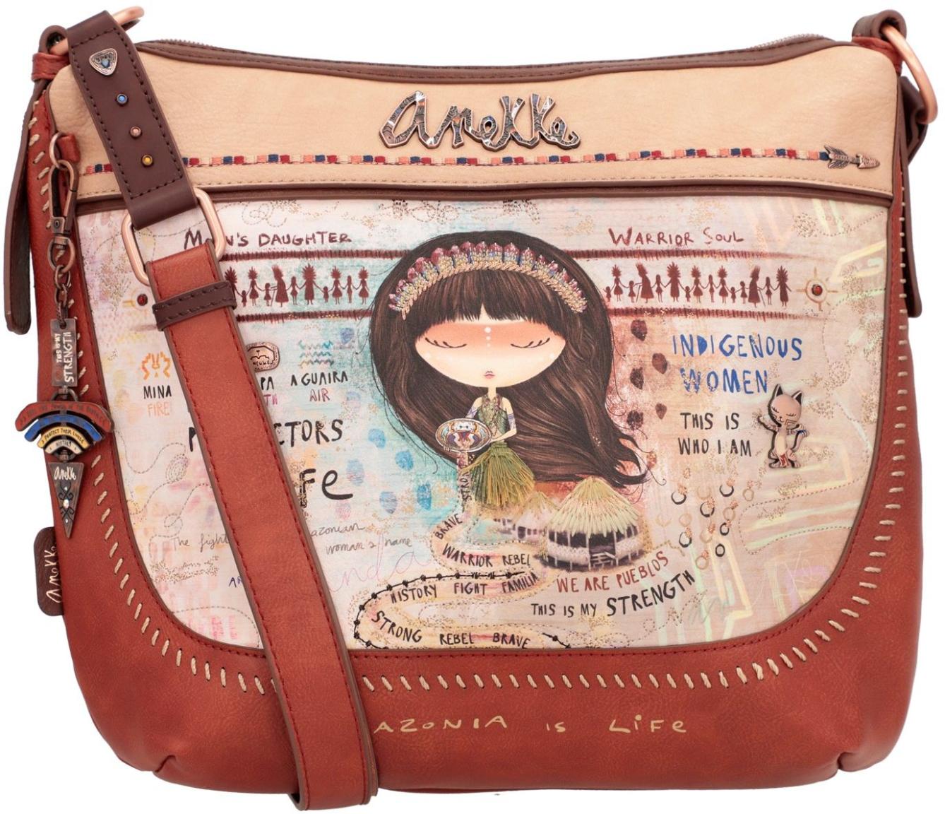 Schultertasche Anekke Menire indigenes Mädchen