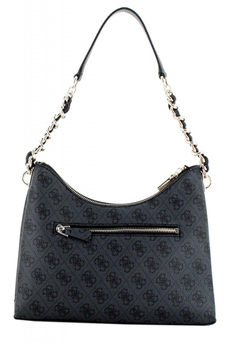 Schultertasche Guess Izzy Coal Logo Alloverprint