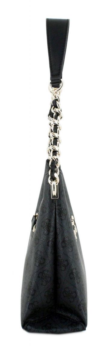 Schultertasche Guess Izzy Coal Logo Alloverprint