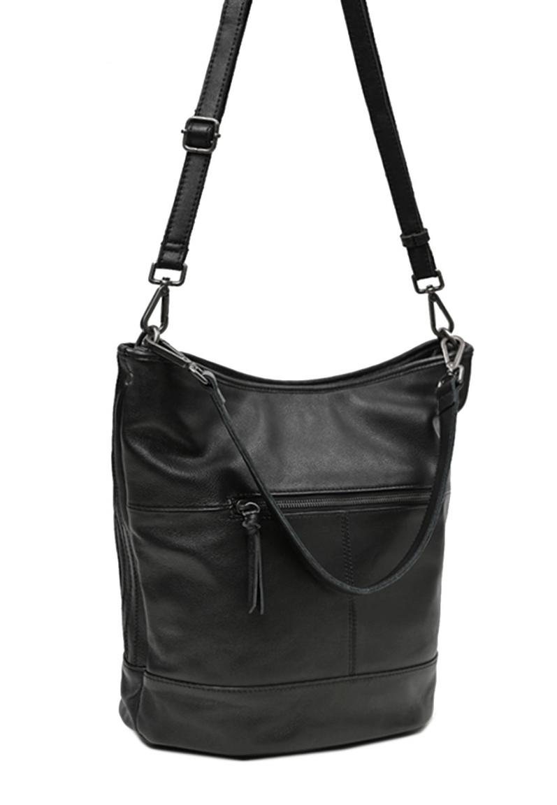 Schultertasche Vertical Hobo FREDsBRUDER Black