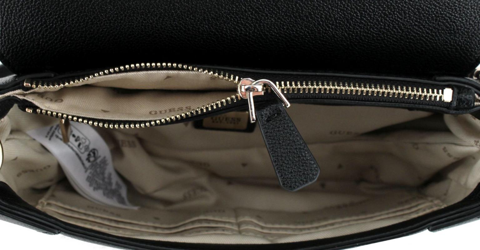 Schultertasche mit Überschlag Guess Fedora Black 