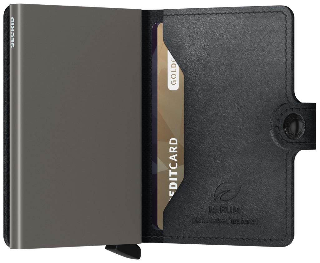 Secrid Miniwallet Mirum Black Kartenbörse mit Druckknopf schwarz