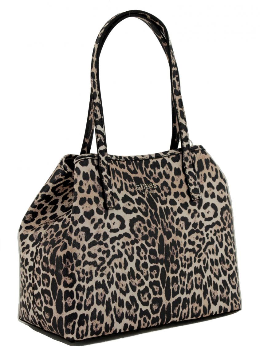 Shopper Leopard Guess Vikky Tote beige schwarz Animalprint - Bags ...