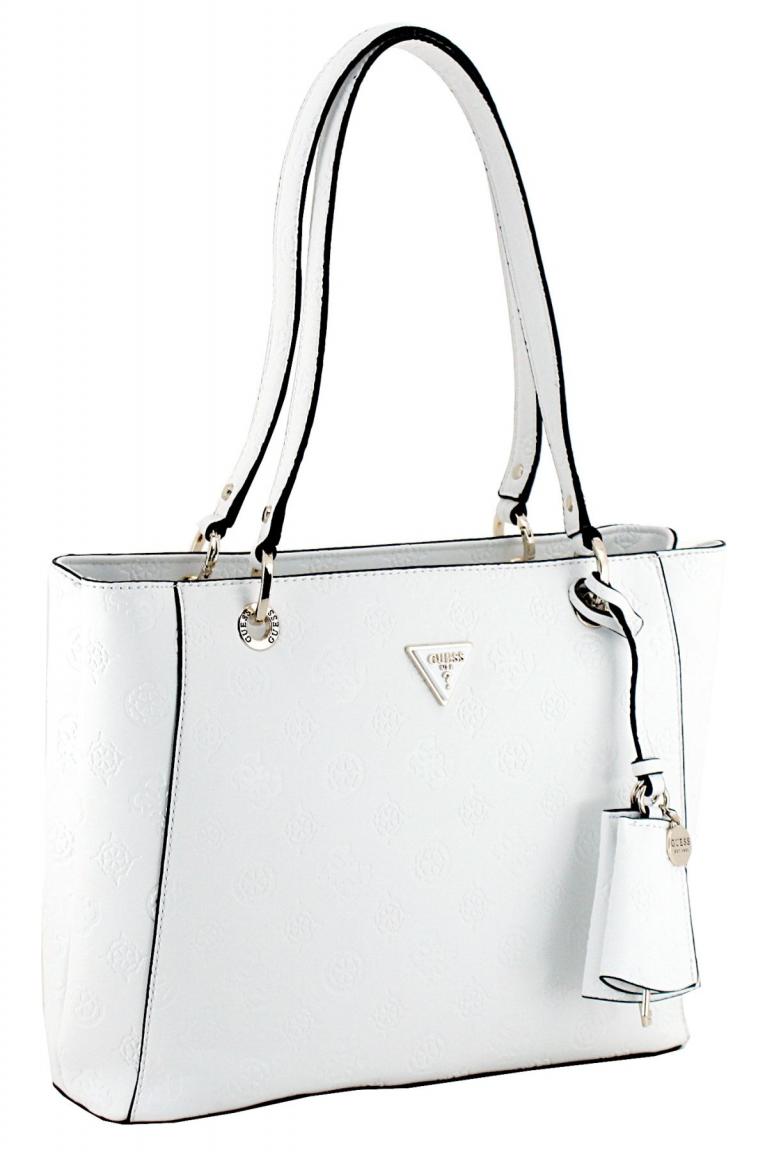 Shopper elegant Guess Jena White Logo weiß