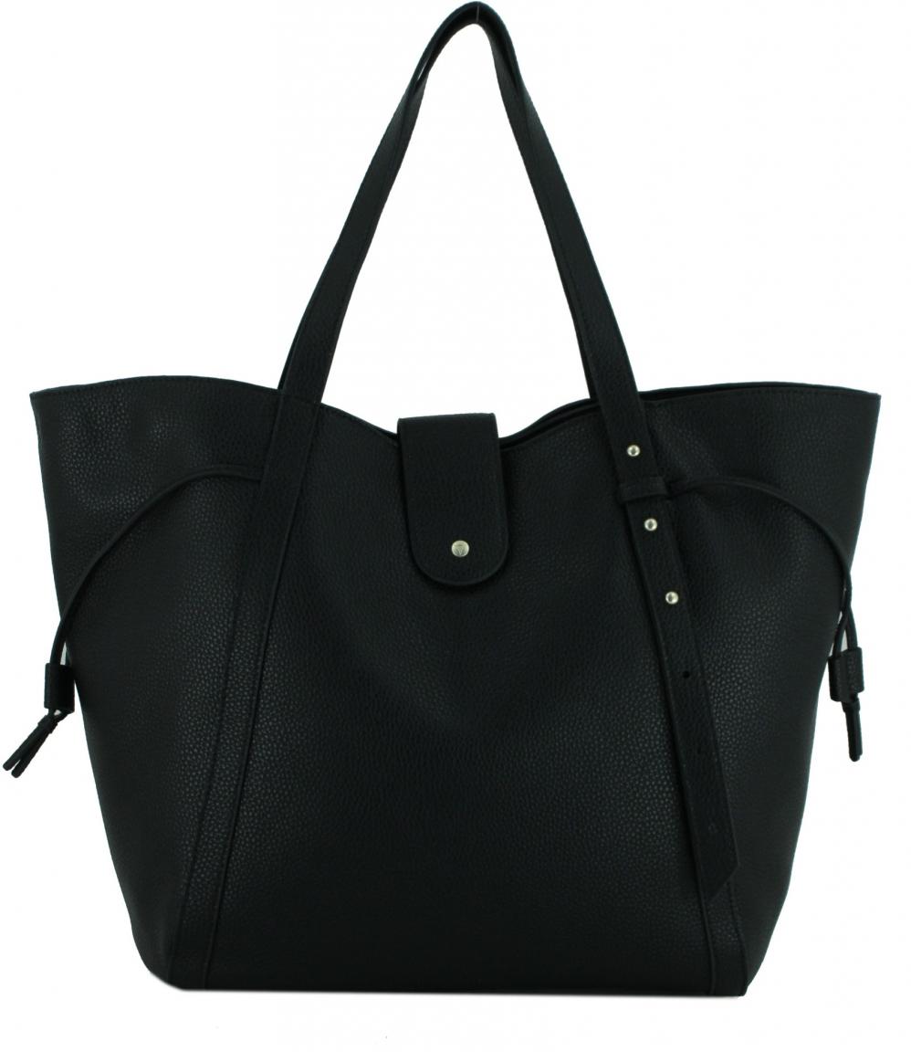 Shoppertasche Hey Marly Pretty Wonder M schwarz recyceltes Leder