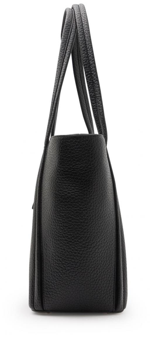 Shoppertasche schwarz vegan L.Credi Orisha genarbt