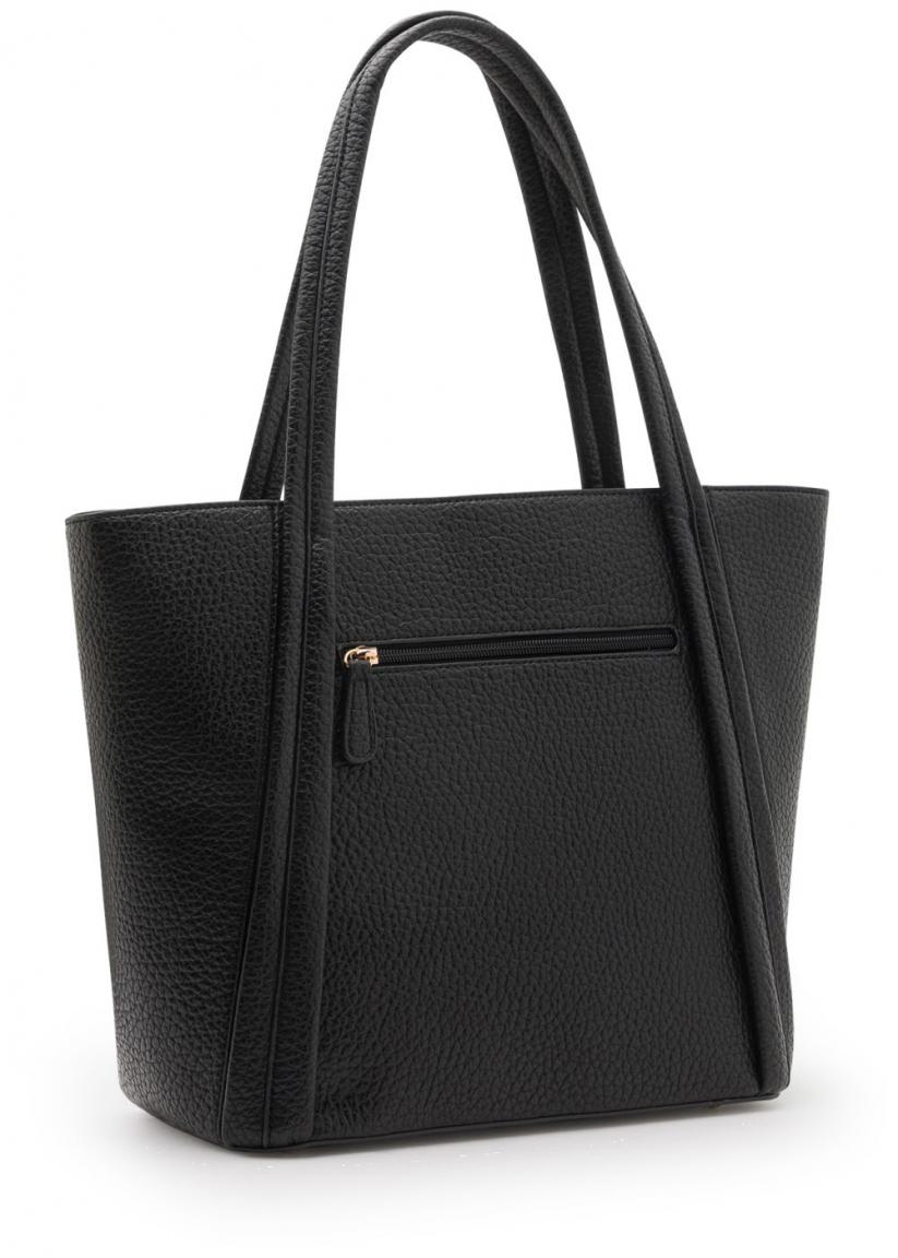 Shoppertasche schwarz vegan L.Credi Orisha genarbt